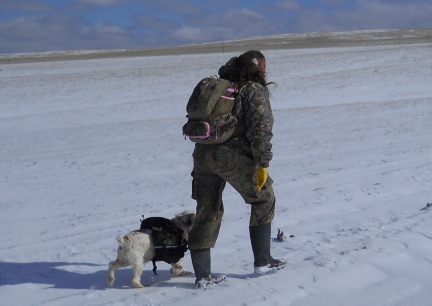 Marna and Frankie in Backpacks 3
