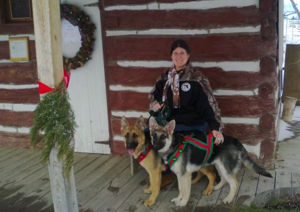 Marna Belle Fourche Cabin w/Titus & Tekoa 2013-12-24