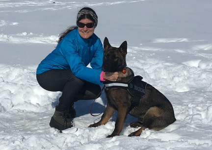 Marna with Tikuah In Training Harness 2018-03-02