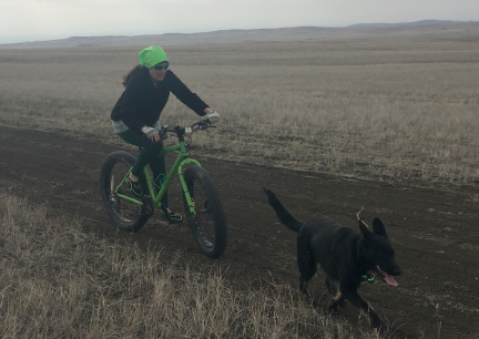 Tabaliah with Marna Cruising on Prairie 2017-03-28