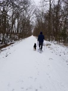 Teanna Snowshoeing with Deron 2020.01.29
