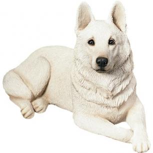 White GSD Statue